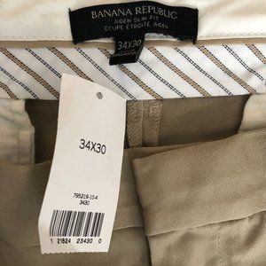 Banana Republic Slim Fit Chinos - 34x30 NWT